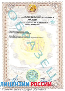 Образец сертификата соответствия (приложение) Холмск Сертификат ISO 14001
